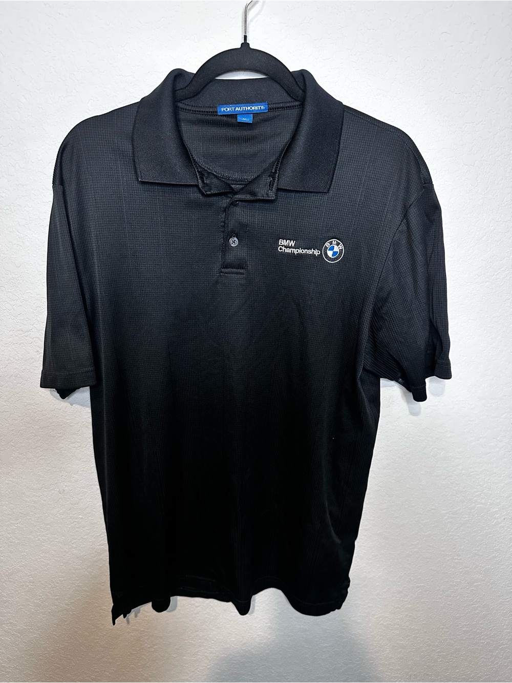 Port Authority Black BMW Championship Polo